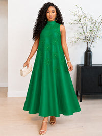 3D Floral Sleeveless Dress