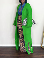 Tied Fringe Cardigan