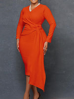 Draped Bodycon Dress