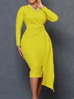 Draped Bodycon Dress
