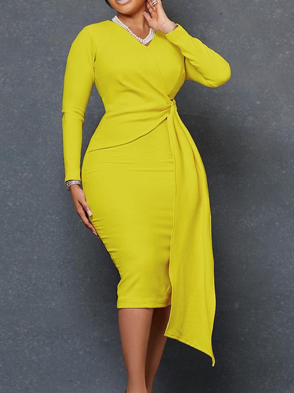 Draped Bodycon Dress