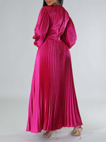 Beautiedoll Solid Pleated Dress