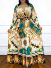 Printed Tied Maxi Dress