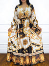 Printed Tied Maxi Dress