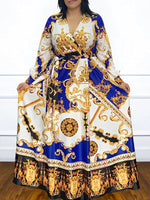 Printed Tied Maxi Dress