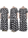 Printed Off-Shoulder Dress