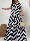 Printed Off-Shoulder Dress