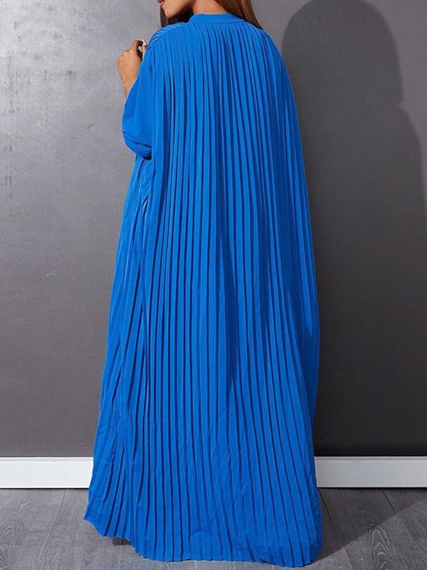 Button-Front Pleated Dress