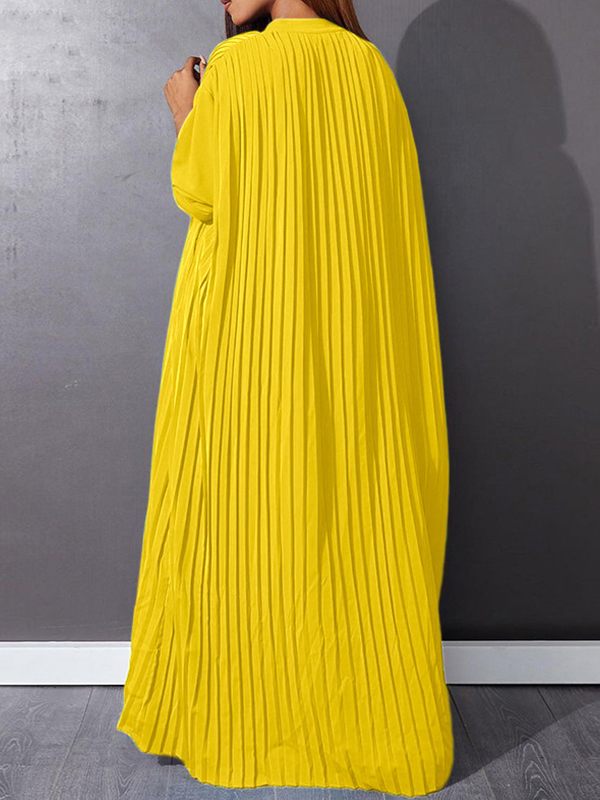 Button-Front Pleated Dress
