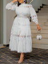 Lace Combo Shirt Dress