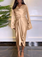 Beautiedoll Bell-Sleeve Top & Tied Skirt Set