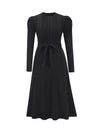 Solid Tied Knit Dress