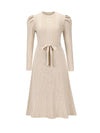 Solid Tied Knit Dress