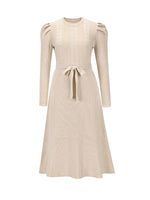 Solid Tied Knit Dress