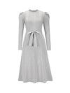 Solid Tied Knit Dress