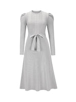 Solid Tied Knit Dress
