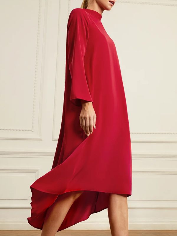 Solid Tied-Back Dress