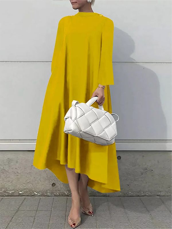 Solid Tied-Back Dress