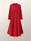 Solid Tied-Back Dress