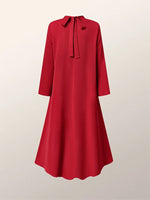 Solid Tied-Back Dress