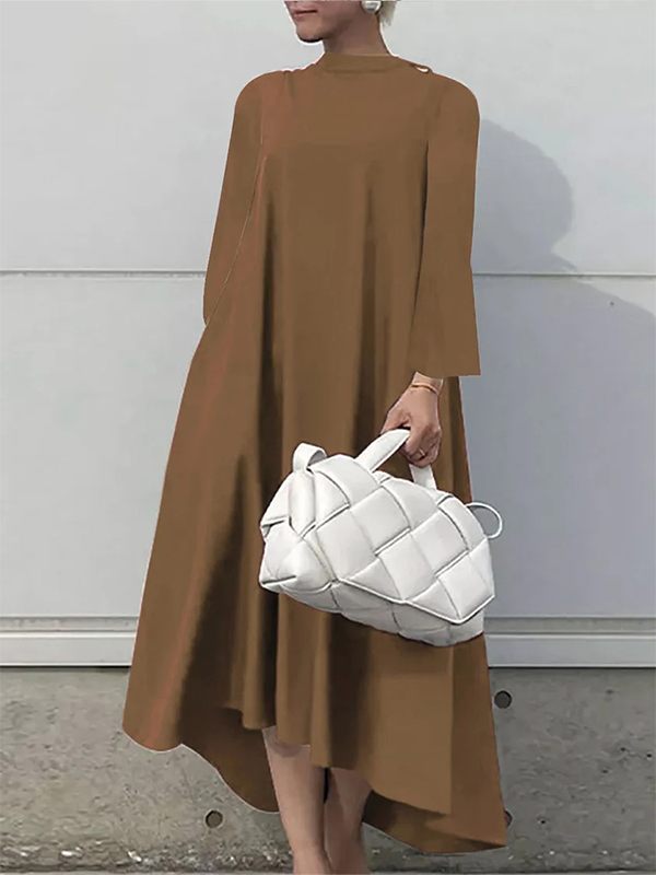 Solid Tied-Back Dress