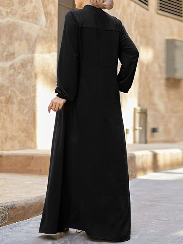 Zip Front Maxi Dress