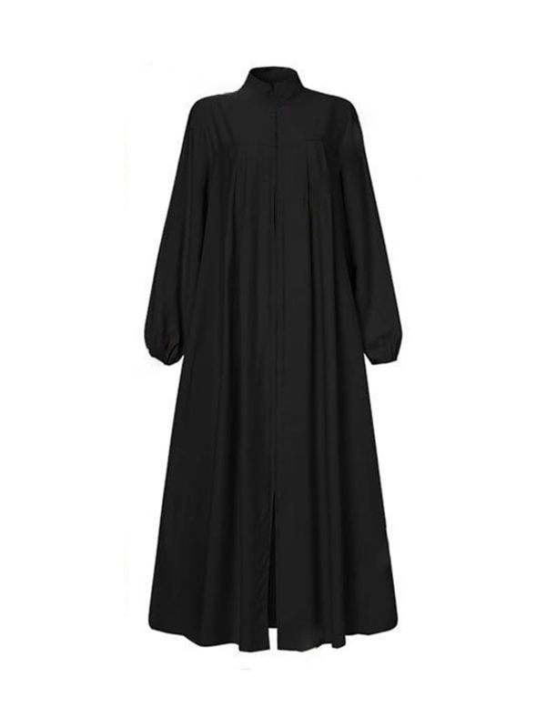 Zip Front Maxi Dress