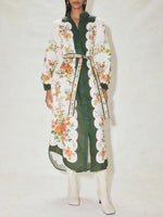 Floral Tied Shirt Dress