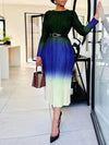 Beautiedoll Ombre Pleated Dress