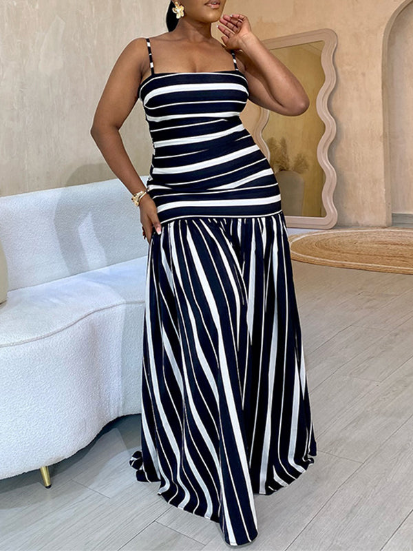 Stripe Cami Maxi Dress