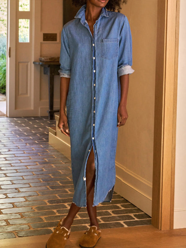 Denim Shirt Dress