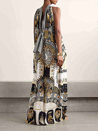Printed Sleeveless Maxi Dress