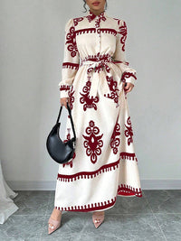 Printed Shirt Dress