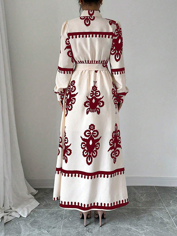 Printed Shirt Dress