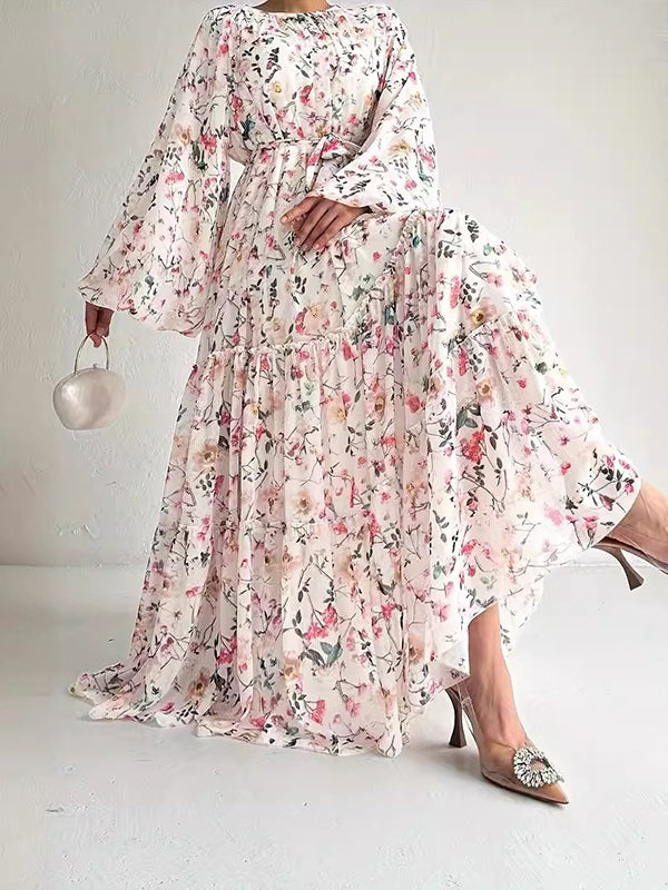 Printed Tied Dress