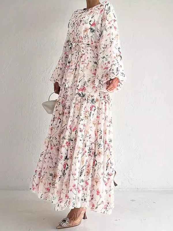 Printed Tied Dress