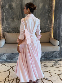 Solid Shirt & Skirt Set