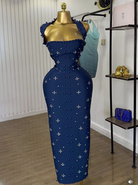 Studded Halter Dress