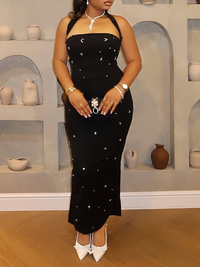 Studded Halter Dress