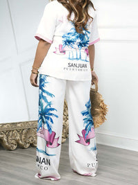 Printed Shirt & Pants Set