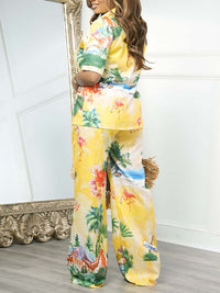 Printed Shirt & Pants Set