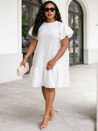 Printed Puff-Sleeve Dress