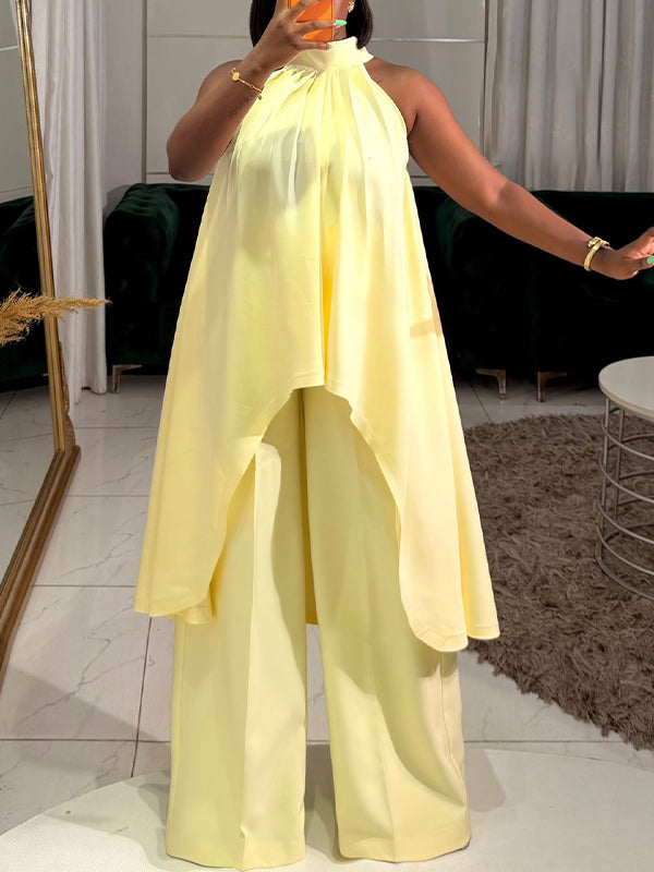 Sleeveless Tunic Top & Pants Set