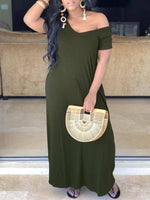 Beautiedoll Slouchy Solid Maxi Dress
