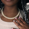 10mm Diamond Cuban Link Chain In Gold