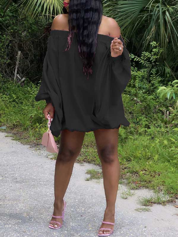 Beautiedoll Off-Shoulder Parachute Dress