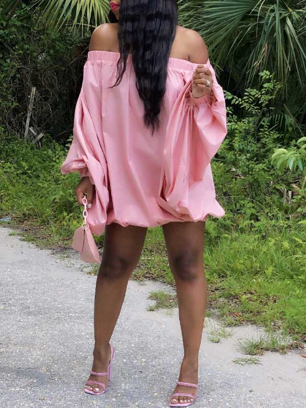 Beautiedoll Off-Shoulder Parachute Dress