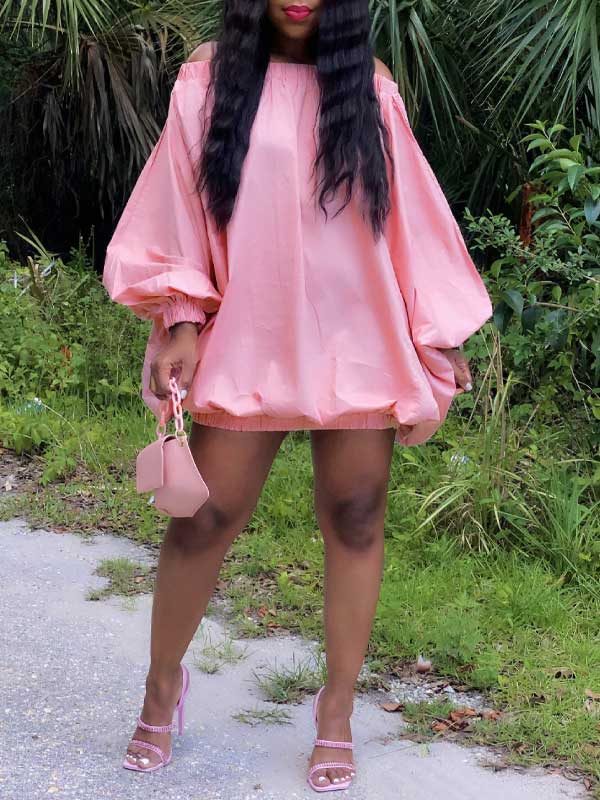 Beautiedoll Off-Shoulder Parachute Dress