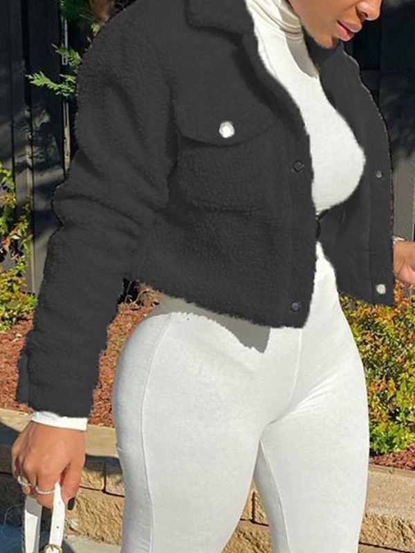 Solid Shearling Jacket
