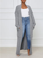 Open-Front Cardigan with Pockets